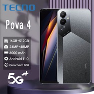 Tecno Mobile Pova 4 (8+128GB/8+256GB)กล้องหน้าและกล้องคู่ แบตเตอร์รี่6000 mAh