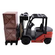 1:22 Scale Lnertial Forklift Friction Fork Lift with Pallet Cargo Warehouse Truck Vehicle Model Toy 