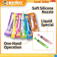 Kopipets Pet Feeding Syringe - Colorful Plastic Medicine Dispenser for Cats/Dogs (5ml/10ml)