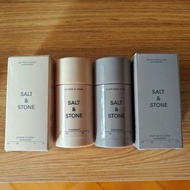 75g Salt & Stone 黑玫瑰與烏木 BLACK ROSE & OUD 番紅花與雪松 Saffron & Cedar 佛手柑與檜木 bergamot and hinoki 檀香木與岩蘭草 s