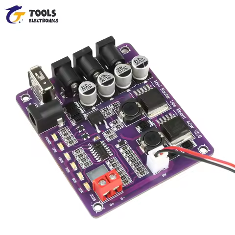 Mini Router UPS Board 40W Battery Charging Board 5V 9V 12V Output Uninterruptible Power Supply Board