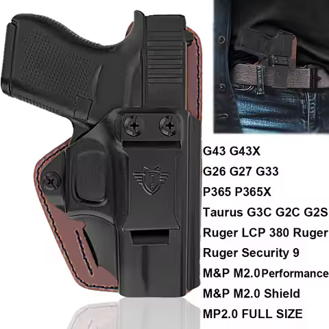 Glock 43x Holster IWB Concealed Carry Right Hand Pistol Holster for Sig Sauer P365 Taurus G3c Case Q