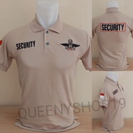 SECURITY LOGO WINGS CREAM FULL EMBROIDERY T-SHIRT - SECURITY LOGO WINGS CREAM EMBROIDERED T-SHIRT - 