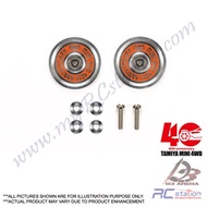 💯Tamiya #95643 - Mini 4WD 40th Anniversary HG 19mm Aluminum Ball-Race Rollers (Ringless) [95643]