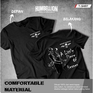 T-SHIRT LITTLE PIECE OF HEAVEN BY DISTRO SKULL COTTON COMBED CLOTHES FOR MEN AND WOMEN COOL AND COOL