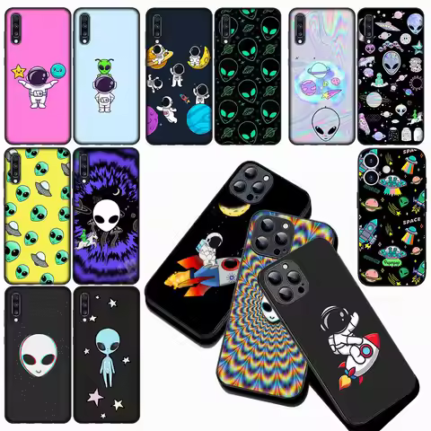 Universe Alien Galaxy Space Astronaut Sky Phone Cover Case for Huawei P30 P20 Mate 10 20 Lite Pro Y8