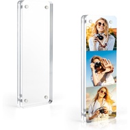 Vowcarol Photo Booth Frame 2x6 Picture Frame, Clear Acrylic Frame, Strong Magnetic 2x6 Acrylic Pictu