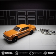 GANTUNGAN HOT WHEELS 1971 NIssan Skyline HT 2000 GTR KEYCHAIN - SHRIMP HOOK - SHRIMP HOOK - KEYRING 
