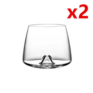 ◐ABSOLUTE◐ Whiseddy Crystal Scotch Whiskey Glass Rocks Glasses Tumbler Eddy Bottom Swirl Designer Wi