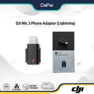 DJI Mic 3 Mobile Phone Adapter (Lightning) to Apple mobile devices with a Lightning port for audio r
