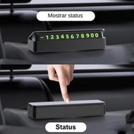 Car Parking Number Plate Dashboard Phone Number Card Parking Plate Vehicle Interior Decoration Phone