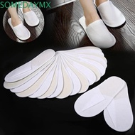 SOMEDAYMX Home Guests Use Slippers, Non-slip One Size Hotel Disposable Slippers, Unisex Non-Woven Footwear Soft Hospitality Slippers Bath Accessories