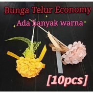 [Economy] 10pcs Bunga Telur / Bunga Pahar / Bunga Ball Mum / Wedding Doorgift / Doorgift Kahwin