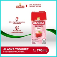 ▩ ۩ Alaska Yoghurt Strawberry Milk Ready to Drink 170ml