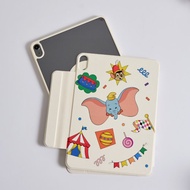 Disney經典-飛翔的小飛象款強悍磁吸iPad三折/Y折保護殼
