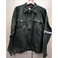 3M Safety Jacket Dark Green Cotton with Reflective. Jaket Keselamatan dengan Pantulan Cahaya