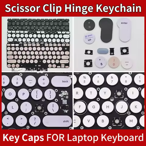 Replacement Brand New Keycap Key Cap Scissor Clip Hinge Button For Logitech K780 White Black Pink Gr