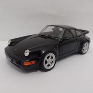 Diecast Porsche 964 turbo BLACK Welly 1:24 scale children's toy car