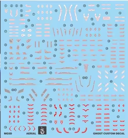 YAN Decals for MGSD AERIAL XVX-016 Model Water Sticker HD Fluorescent DIY Model Accessories