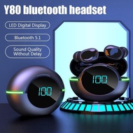 Y80 Wireless Bluetooth Headset 5.1 Portable in ear waterproof Bluetooth Headset