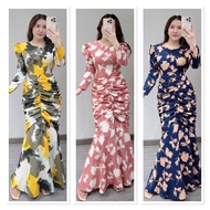 READY STOCK  DRESS MAXI MUSLIM FREESIZE 45KG-65kg