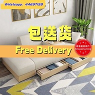 🌟包送貨- 訂製顏色日式沙發床 布藝梳化床 科技皮沙發床 榻榻米單人沙發床 雙人梳化床 防水防污儲物梳化 可拆洗儲物腳踏 pu皮沙發Sofa bed