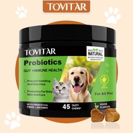 🔥Tovitar® Probiotic Soft Chews for Dogs & Cats – 45 chews | Digestive & Immune Support | Veterinaria