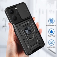 Phone case Realme 15T Armor Ring Case Cover adsorb Car Holder Shockproof Camera Protection Back cove