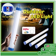 LED Light Tube 30w/60w/80w Portable USB Emergency Tube Rechargeable Camping Lamp Outdoor Lighting Pasar Malam Lampu