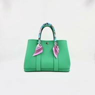 HERMES - 薄荷綠TC皮garden party  30cm托特包