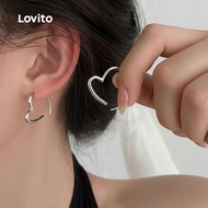 Lovito Heart Earrings LFA99139