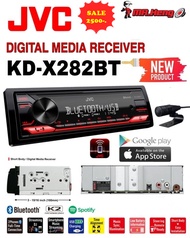 วิทยุ เครื่องเล่น 1din JVC KD-X282BT เล่น บลูทูธ MP3 USB AUX FM AM Preouts 1ชุด