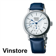 [Vinstore] Seiko SPB161J1 Presage Japan Made Automatic Enamel Dial Blue Leather Strap 100M Men Watch SPB161J SPB161