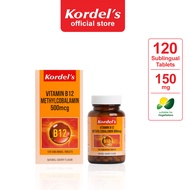 Kordel’s Vitamin B12 Methylcobalamin 500 mcg 120 Tablets