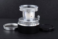 EX+ Leica Leitz Elmar M 50mm f/3.5 Silver w/filter #JP23097