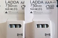 IKEA LADDA 充電電池 4號 AAA 宜家家居 電池 750mAh  4號電池 鎳氫充電電池 低自放 日本製