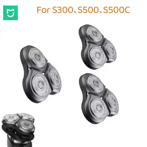 Original MIJIA Shaver Blade For Xiaomi S300 S500 S500C Electric Shaver Steel Cutter Head Razor Dual-