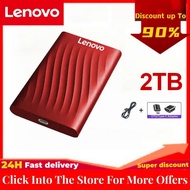 Lenovo Portable SSD 2TB Hard Drive External Solid State Hard Disk 4TB 8TB อุปกรณ์จัดเก็บข้อมูลความเร็วสูงสำหรับ Ps4 Ps5แล็ปท็อปเดสก์ท็อป