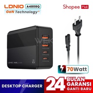 LDNIO A4808Q Desktop Charger 70W QC4+ LED DISPLAY 4 Port USB Super Fast Charger Original