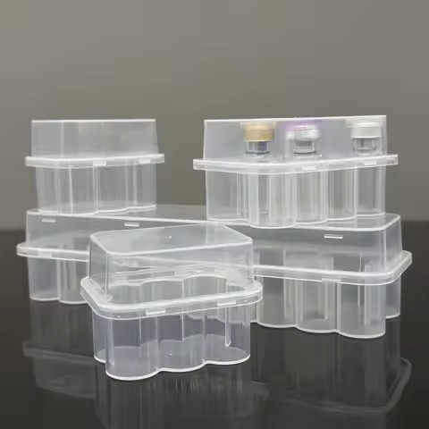 Peptide Case Peptide Storage Box Peptides Case Vial Storage Supplies Clear Box for Peptides Transpar