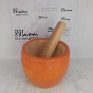 6 * 5 inc Wooden mortar With 7-Inch Pestle