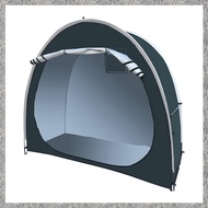 (DGHV) Black Coated Sunscreen Waterproof Storage Tent Set Kit Camping Bicycle Cover Foldable Outdoor