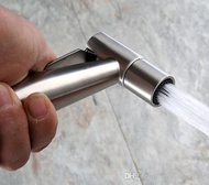 Free shipping SUS304 Stainless Steel Shattaf Toilet Bidet Spray Hand Held Portable Bidet Shower Br