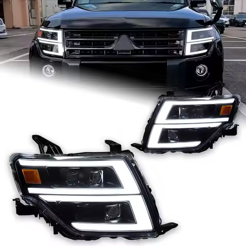 Headlights For Pajero V97 V93 2006-2021 Car автомобильные товары 12V H7 LED DRL Hella Xenon Lens Hid