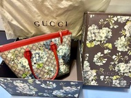 Gucci blooms天竺葵 托特包 全新盒裝完整 保證真品