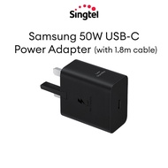 [Singtel] - Samsung 50W USB-C Power Adapter Duowith USB-C to USB-C 1.8m Cable (Black)