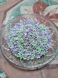 Mote manik manik pasir mix warna ukuran 8/o Berat 10 gr