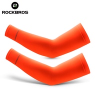 ROCKBROS Ice Fabric Running Arm Warmers UV Protect Arm Sleeves Basketball Camping Riding Outdoors Sports Wear Protective Gear