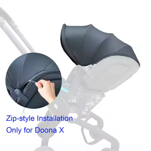 MomTan® Canopy Compatible Only with Doona X Car Seat & Stroller, 4-Section Extendable Shade, Breatha