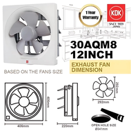 KDK 8" / 10" / 12" WALL MOUNT PROPELLER EXHAUST / VENTILATING FAN ( 20AQM8 / 25AQM7 / 30AQM8 )